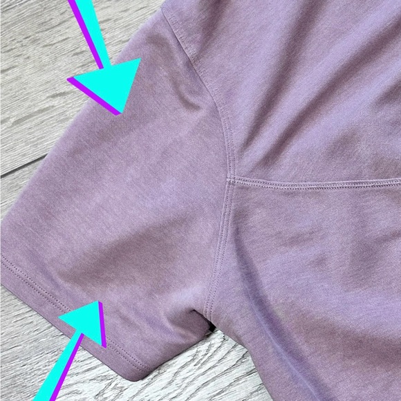Lululemon Pique Knit Back In Action Short Sleeve Top Twilight Rose *No Size Tag* - Picture 15 of 16